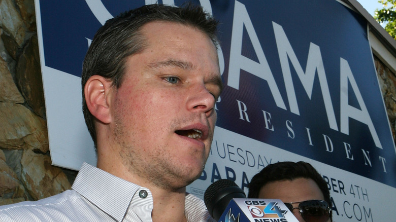 Matt Damon fait campagne pour Barack Obama